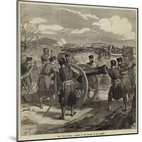 The War in Spain, a Sketch in the Battery of San Lorenzo-null-Mounted Giclee Print