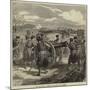 The War in Spain, a Sketch in the Battery of San Lorenzo-null-Mounted Giclee Print