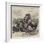 The War in Spain, Death of Marshal Concha-null-Framed Giclee Print