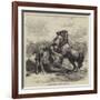 The War in Spain, Death of Marshal Concha-null-Framed Giclee Print