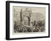 The War in Spain, King Alfonso's Return to Tafalla-null-Framed Giclee Print