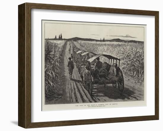 The War in the East, a Summer Day in Servia-Joseph Nash-Framed Giclee Print