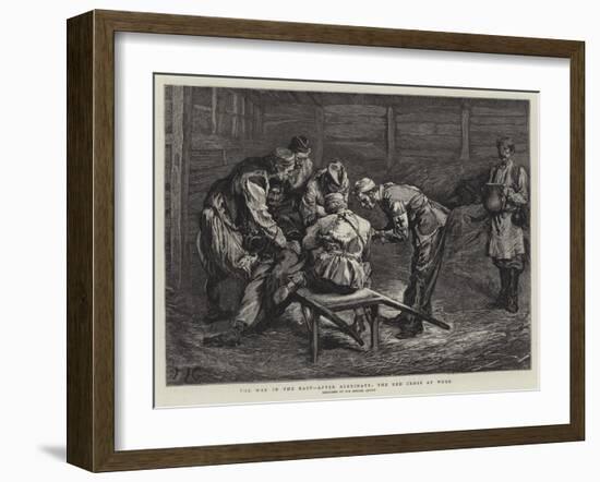 The War in the East, after Alexinatz, the Red Cross at Work-Edward John Gregory-Framed Giclee Print