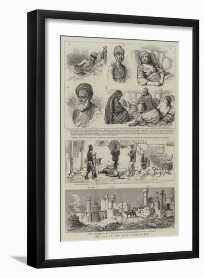 The War in the East, Atrocities-null-Framed Premium Giclee Print