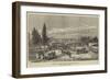 The War in the East, Belgrade, from the Market-Place-Charles Yriarte-Framed Giclee Print