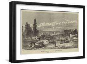 The War in the East, Belgrade, from the Market-Place-Charles Yriarte-Framed Giclee Print