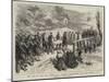 The War in the East, Burial of a Russian Correspondent with the Servians-null-Mounted Giclee Print