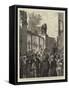 The War in the East, Departure of the Russian Embassy from Constantinople, Covering the Eagles-null-Framed Stretched Canvas