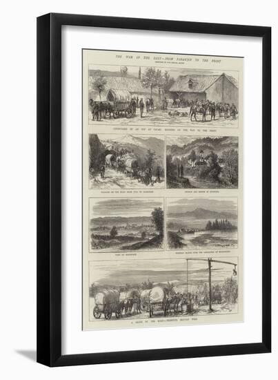 The War in the East, from Parakjin to the Front-null-Framed Giclee Print