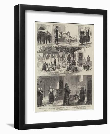 The War in the East, from Parakjin to the Front-null-Framed Premium Giclee Print