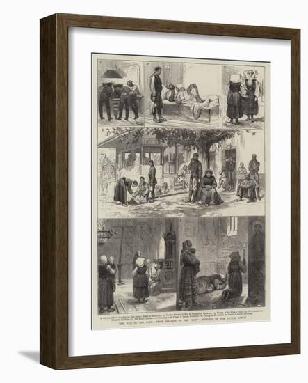 The War in the East, from Parakjin to the Front-null-Framed Giclee Print
