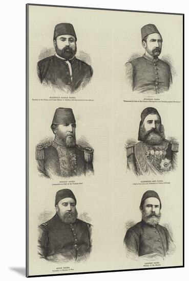 The War in the East, Generals of the Turkish Army-null-Mounted Giclee Print