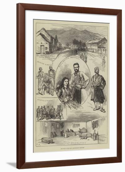 The War in the East, Montenegrin Sketches-Charles Robinson-Framed Giclee Print