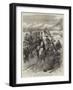 The War in the East, Officers Keeping the Servian Soldiers to the Front-Godefroy Durand-Framed Giclee Print
