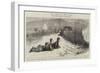 The War in the East, Our Artist and Mr Boyd of the Red Cross Association Searching for Wounded-null-Framed Giclee Print