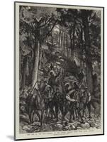 The War in the East, Retreat of the Servian Baggage Train Down Mount Jovalor-Joseph Nash-Mounted Giclee Print