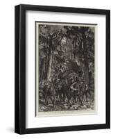 The War in the East, Retreat of the Servian Baggage Train Down Mount Jovalor-Joseph Nash-Framed Giclee Print