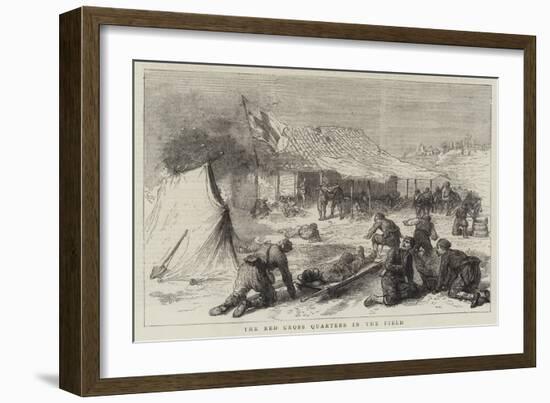 The War in the East, the Red Cross Quarters in the Field-null-Framed Giclee Print