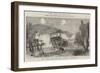 The War in the East, the Turks Shelling the Village of Supovatz-null-Framed Giclee Print