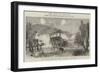 The War in the East, the Turks Shelling the Village of Supovatz-null-Framed Giclee Print