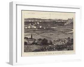 The War in the East, Turks Attacking the Tete Du Pont, Alexinatz-null-Framed Giclee Print