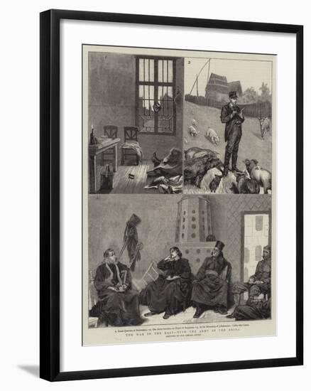 The War in the East, with the Army of the Drina-null-Framed Giclee Print