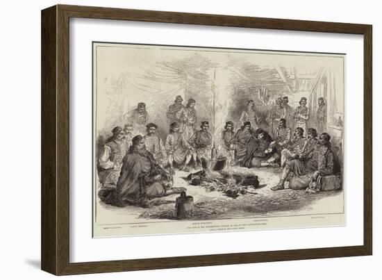 The War in the Herzegovina, Council of War at Peco Pavlovitch's Camp-null-Framed Giclee Print