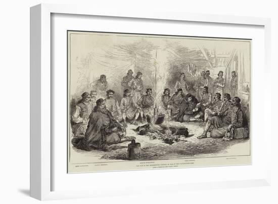 The War in the Herzegovina, Council of War at Peco Pavlovitch's Camp-null-Framed Giclee Print