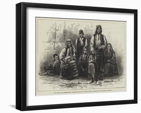 The War in the Herzegovina, Refugee Morlacchi in the Ancient Lazaretto of the Ragusa Fortress-null-Framed Giclee Print