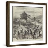 The War in the Herzegovina, Turkish Soldiers Felling Trees on Mount Karaula-Charles Robinson-Framed Giclee Print