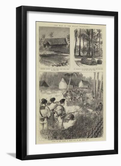 The War in the Malay Peninsula-William Ralston-Framed Giclee Print