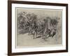 The War in the Philippines, American Infantry on the Way to Peres Lasmarinas Surprised by Filipinos-Charles Edwin Fripp-Framed Giclee Print