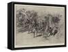 The War in the Philippines, American Infantry on the Way to Peres Lasmarinas Surprised by Filipinos-Charles Edwin Fripp-Framed Stretched Canvas