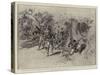 The War in the Philippines, American Infantry on the Way to Peres Lasmarinas Surprised by Filipinos-Charles Edwin Fripp-Stretched Canvas