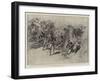 The War in the Philippines, American Infantry on the Way to Peres Lasmarinas Surprised by Filipinos-Charles Edwin Fripp-Framed Giclee Print