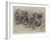 The War in the Philippines, American Infantry on the Way to Peres Lasmarinas Surprised by Filipinos-Charles Edwin Fripp-Framed Giclee Print