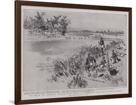 The War in the Philippines, American Troops Fording the Bagbag River before the Capture of Calumpit-Charles Edwin Fripp-Framed Giclee Print