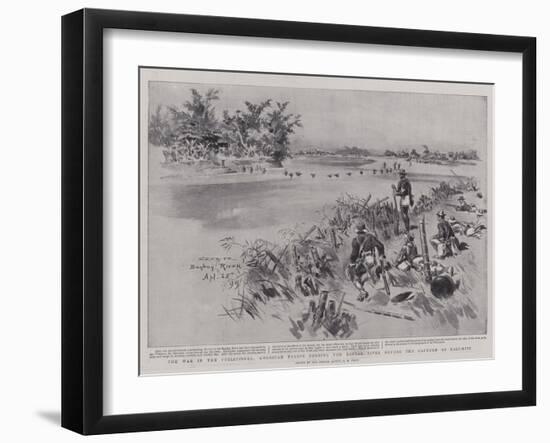 The War in the Philippines, American Troops Fording the Bagbag River before the Capture of Calumpit-Charles Edwin Fripp-Framed Giclee Print