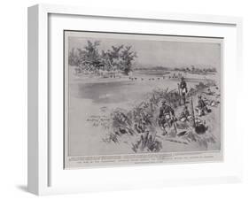 The War in the Philippines, American Troops Fording the Bagbag River before the Capture of Calumpit-Charles Edwin Fripp-Framed Giclee Print