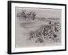 The War in the Philippines, American Troops Fording the Bagbag River before the Capture of Calumpit-Charles Edwin Fripp-Framed Giclee Print