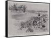 The War in the Philippines, American Troops Fording the Bagbag River before the Capture of Calumpit-Charles Edwin Fripp-Framed Stretched Canvas