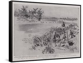 The War in the Philippines, American Troops Fording the Bagbag River before the Capture of Calumpit-Charles Edwin Fripp-Framed Stretched Canvas