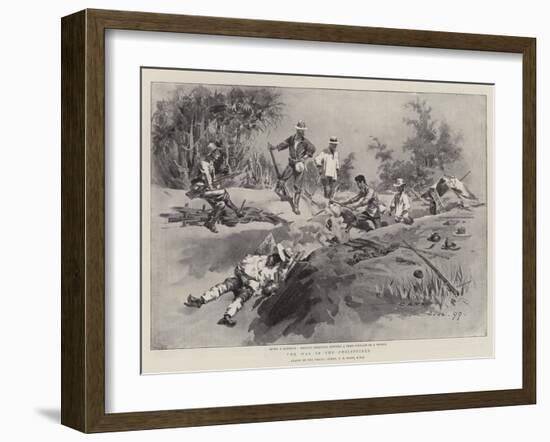 The War in the Philippines-Charles Edwin Fripp-Framed Giclee Print