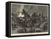 The War in the Soudan, a Night Attack on the Camp at Souakim-Richard Caton Woodville II-Framed Stretched Canvas