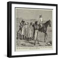 The War in the Soudan, a Rebel Giving Himself Up with His Family at Suakim-null-Framed Giclee Print