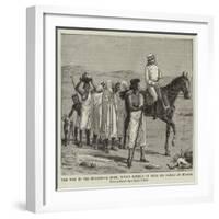 The War in the Soudan, a Rebel Giving Himself Up with His Family at Suakim-null-Framed Giclee Print