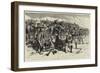 The War in the Soudan, an Attack on a Convoy of Wounded in the Bayuda Desert-Frederic Villiers-Framed Giclee Print