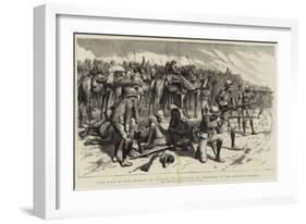 The War in the Soudan, an Attack on a Convoy of Wounded in the Bayuda Desert-Frederic Villiers-Framed Giclee Print