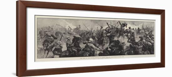 The War in the Soudan, Battle of Tamasi, Gallant Re-Capture of the Guns-William Heysham Overend-Framed Giclee Print