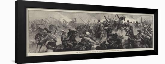 The War in the Soudan, Battle of Tamasi, Gallant Re-Capture of the Guns-William Heysham Overend-Framed Giclee Print